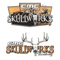 cmc-skullworks-taxidermy-hunting-logo-design