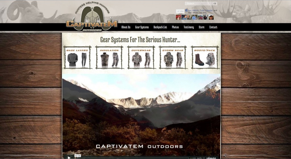 CaptivateM Outdoors Website