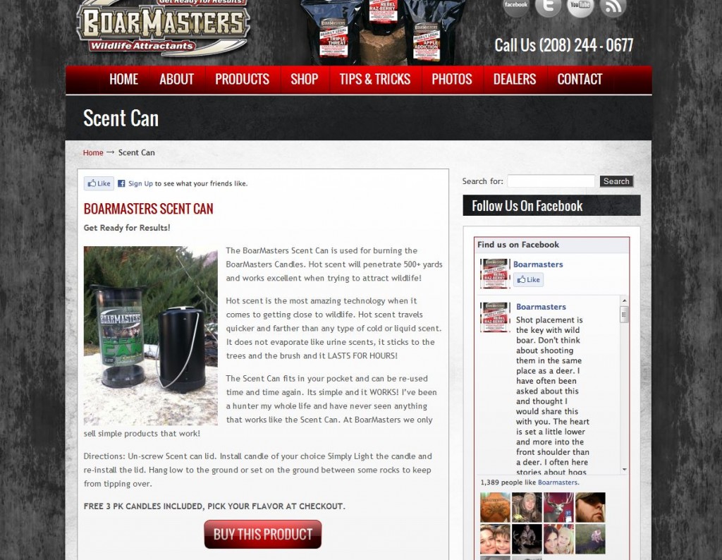 Boarmasters Scent Can Product Page