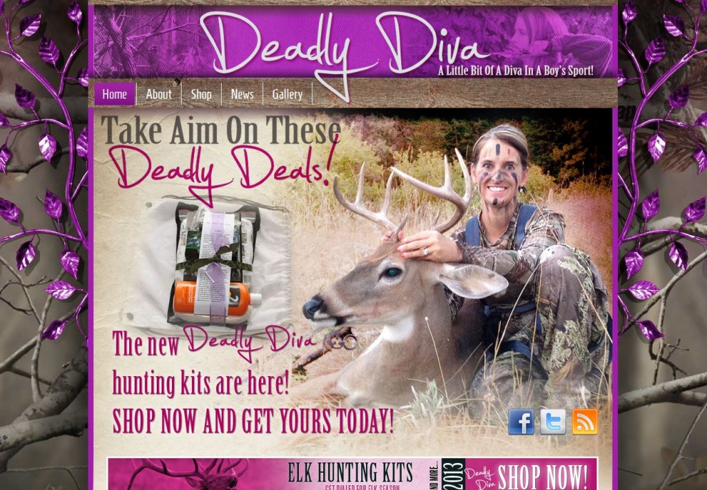 Deadly Diva Elk Hunting Kits Hunting Website Design
