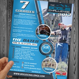 Bogus Basin 3D Archery Shoot Event Flyer Design