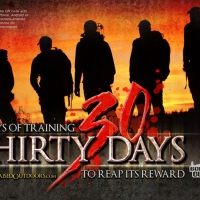 Born and Raised Thirty Days Hunting Ad Design