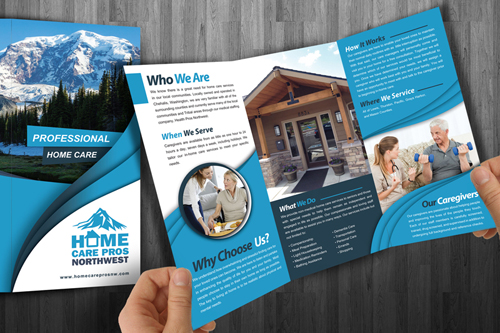 Home Care Pros NW Health Medical Brochure Design