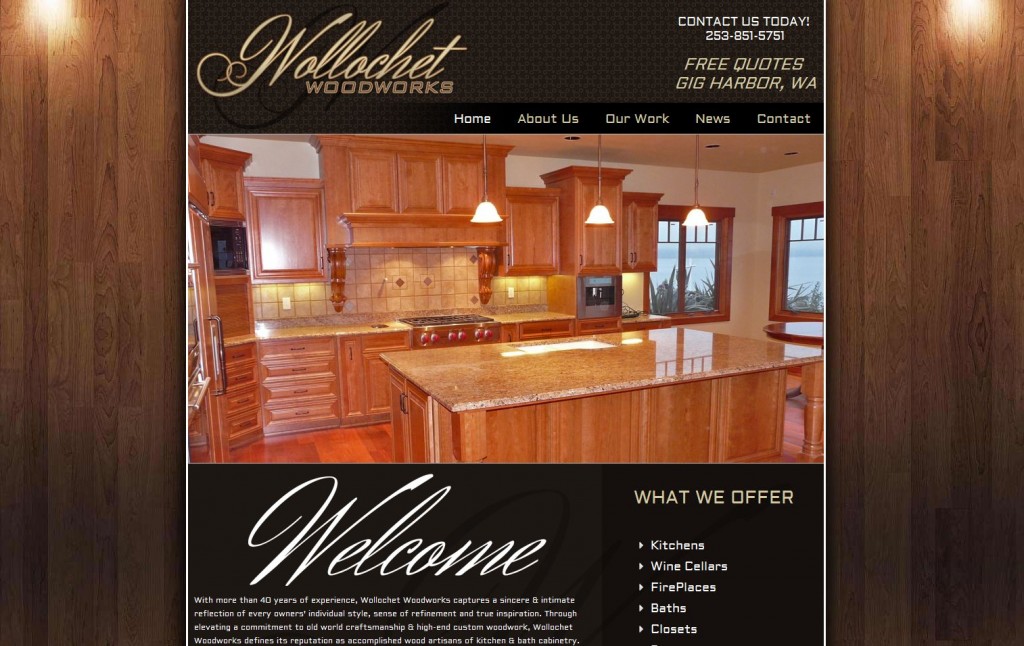 Wollochet Woodworks Site Capture