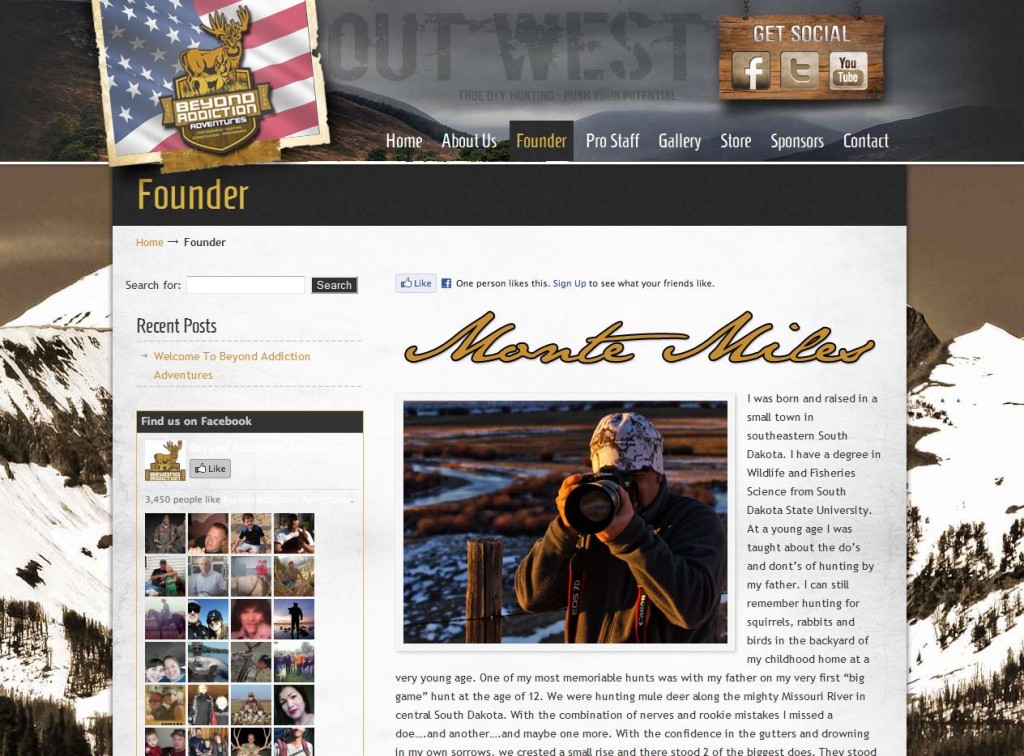 Beyond Addiction Adventures Founder Page