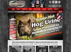 Boarmasters Attractants Hunting Website Design