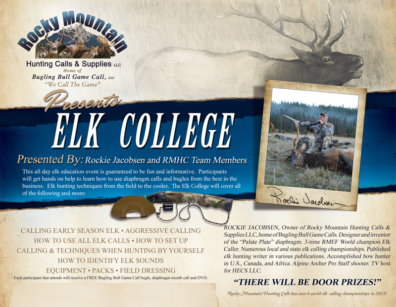 Bugling Bull Game Calls Elk College Elk Hunting Ad Design