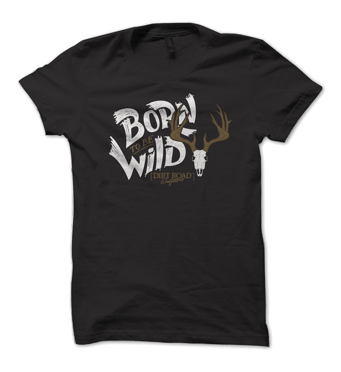Born Wild Dirt Road Outfitters Whitetail Shirt Design