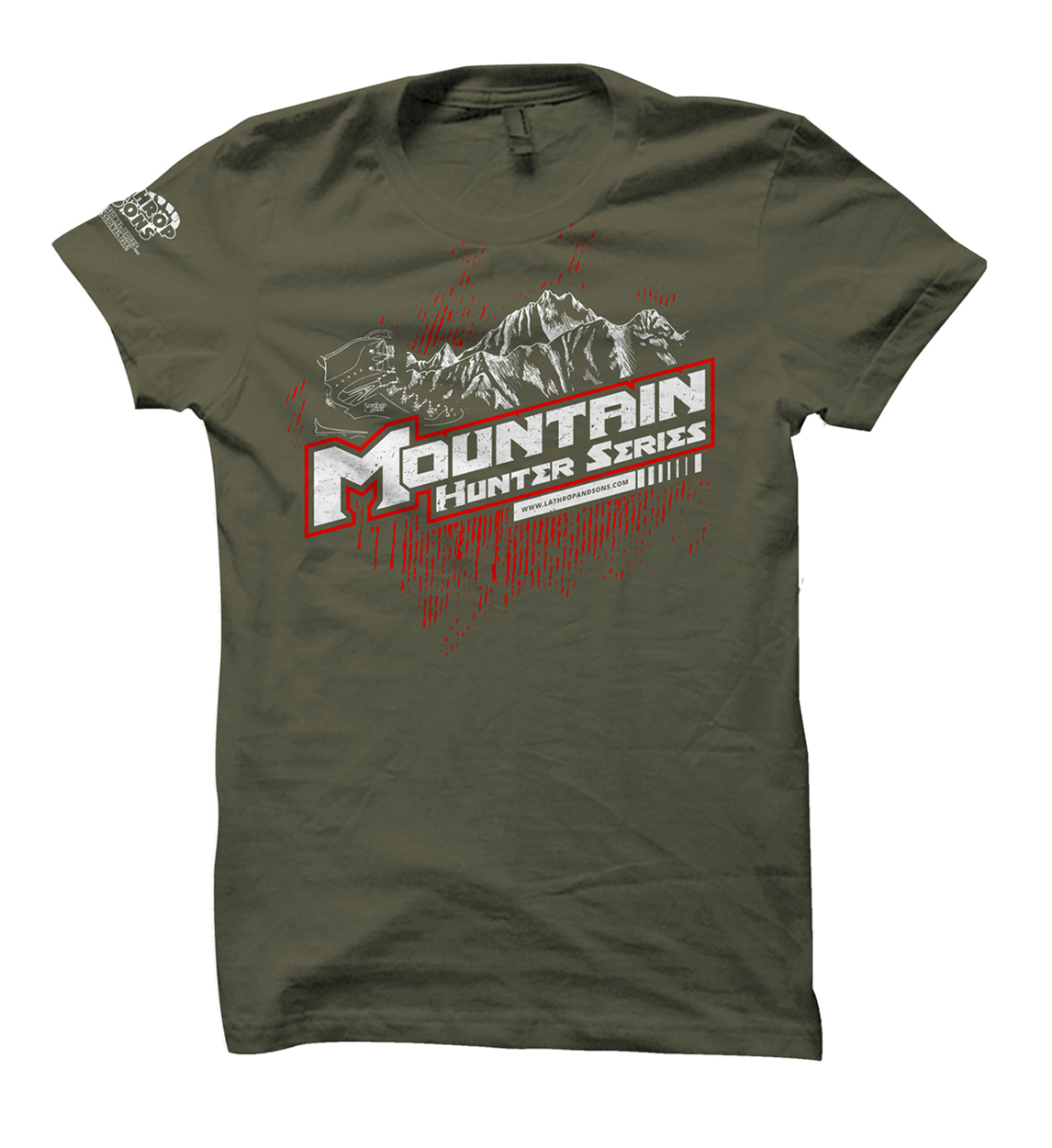 Lathrop and Sons Mountain Hunter Boot Shirt Design