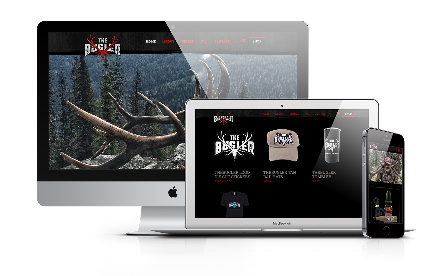 The Bugler Brand Idaho Elk Hunting Apparel Website Design