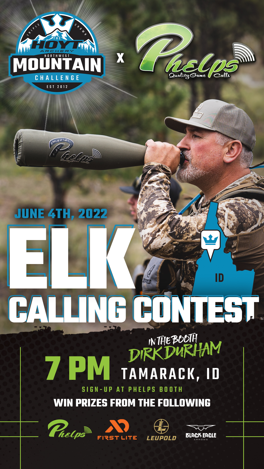 NWMC Phelps Elk Calling contest ad Dirk Durham 2022