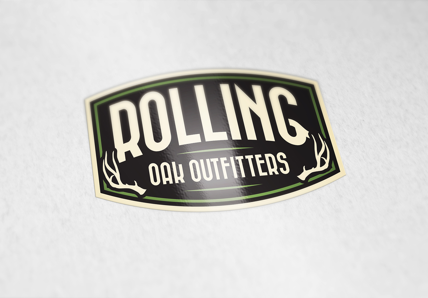 Rolling Oak Outfitters Montana Hunting Logo Design