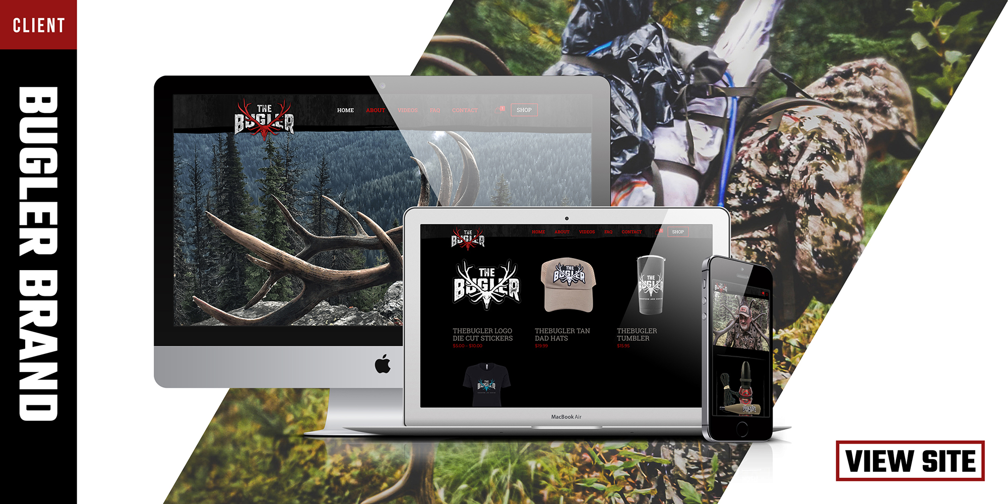 The Bugler Brand Dirk Durham Elk Hunting Calling Website Design