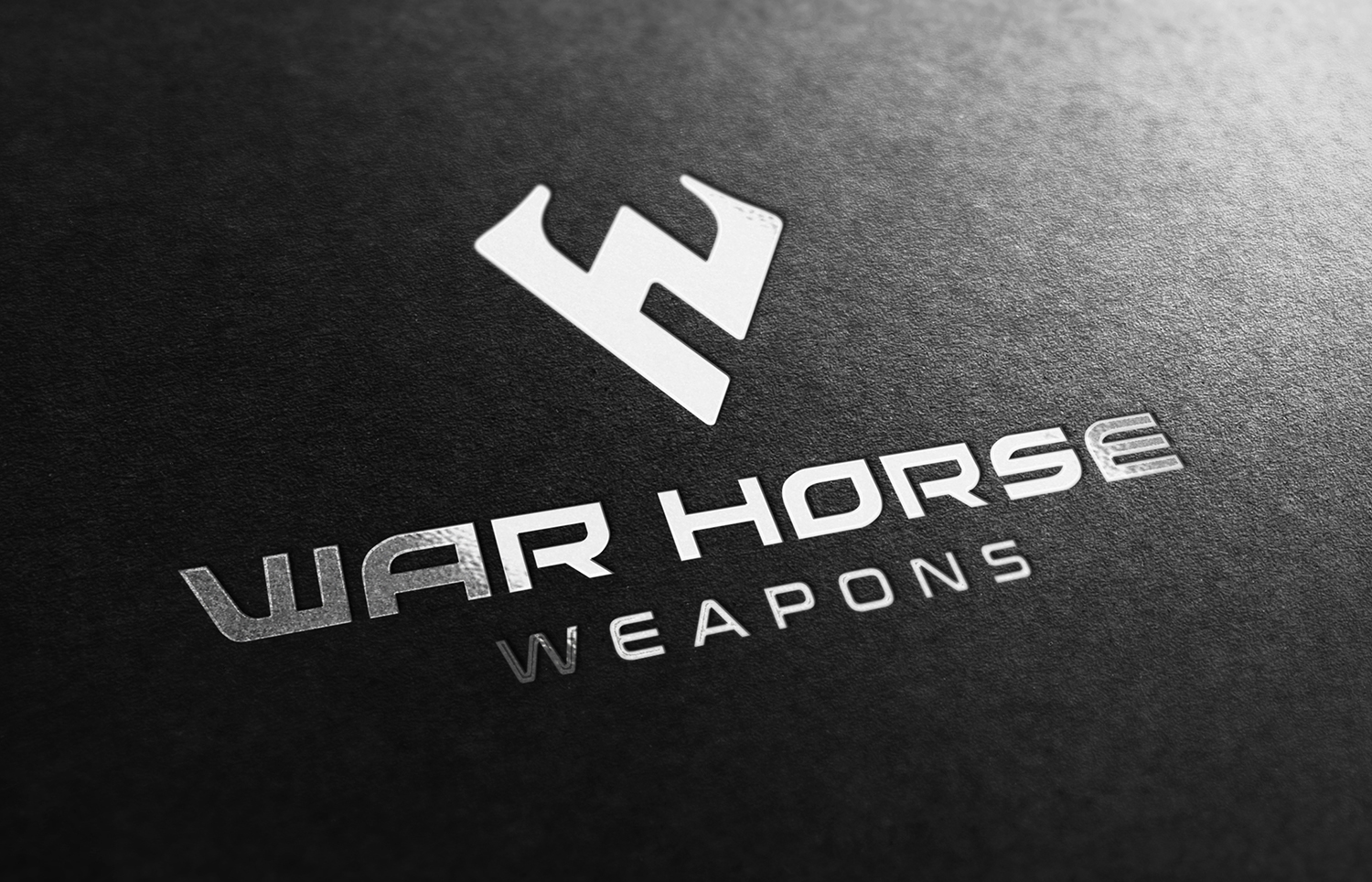 Warhorse Weapons Firearm Hunting Shooting Logo Design