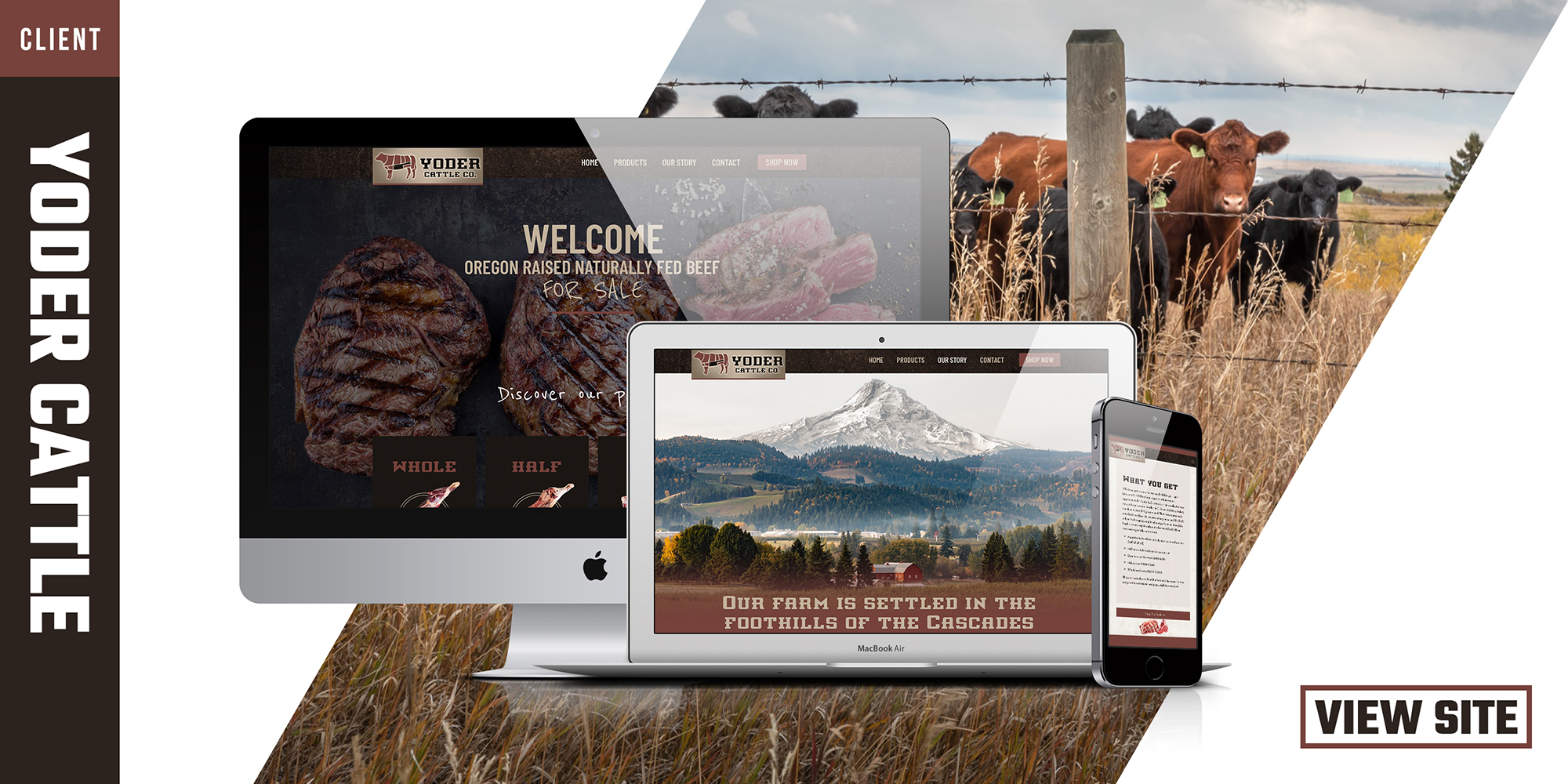 Yoder Cattle Company Oregon Beef Ecommerce Store Design